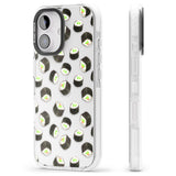 iPhone 16 Pro Max Maki Rolls Sushi Pattern Black Impact Phone Case