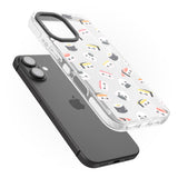 iPhone 16 Pro Max Kawaii Sushi & Rice Black Impact Phone Case