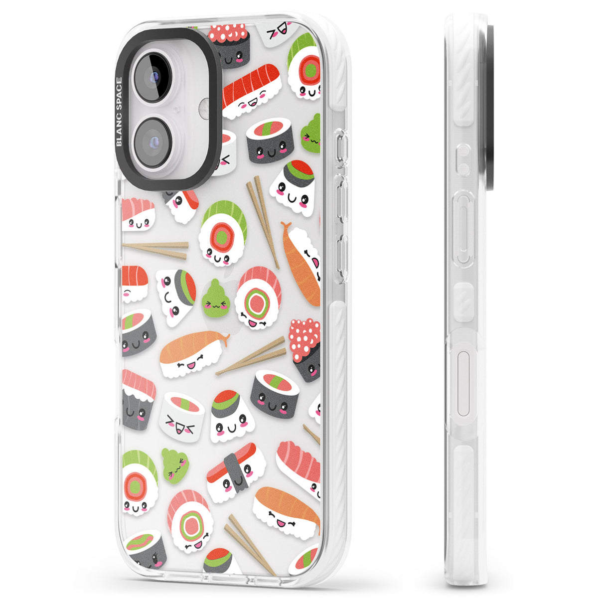 iPhone 16 Pro Max Kawaii Sushi Mix Black Impact Phone Case