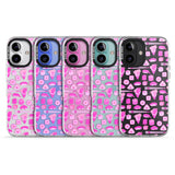 iPhone 16 Pro Max Bright Pink Sushi Pattern Black Impact Phone Case