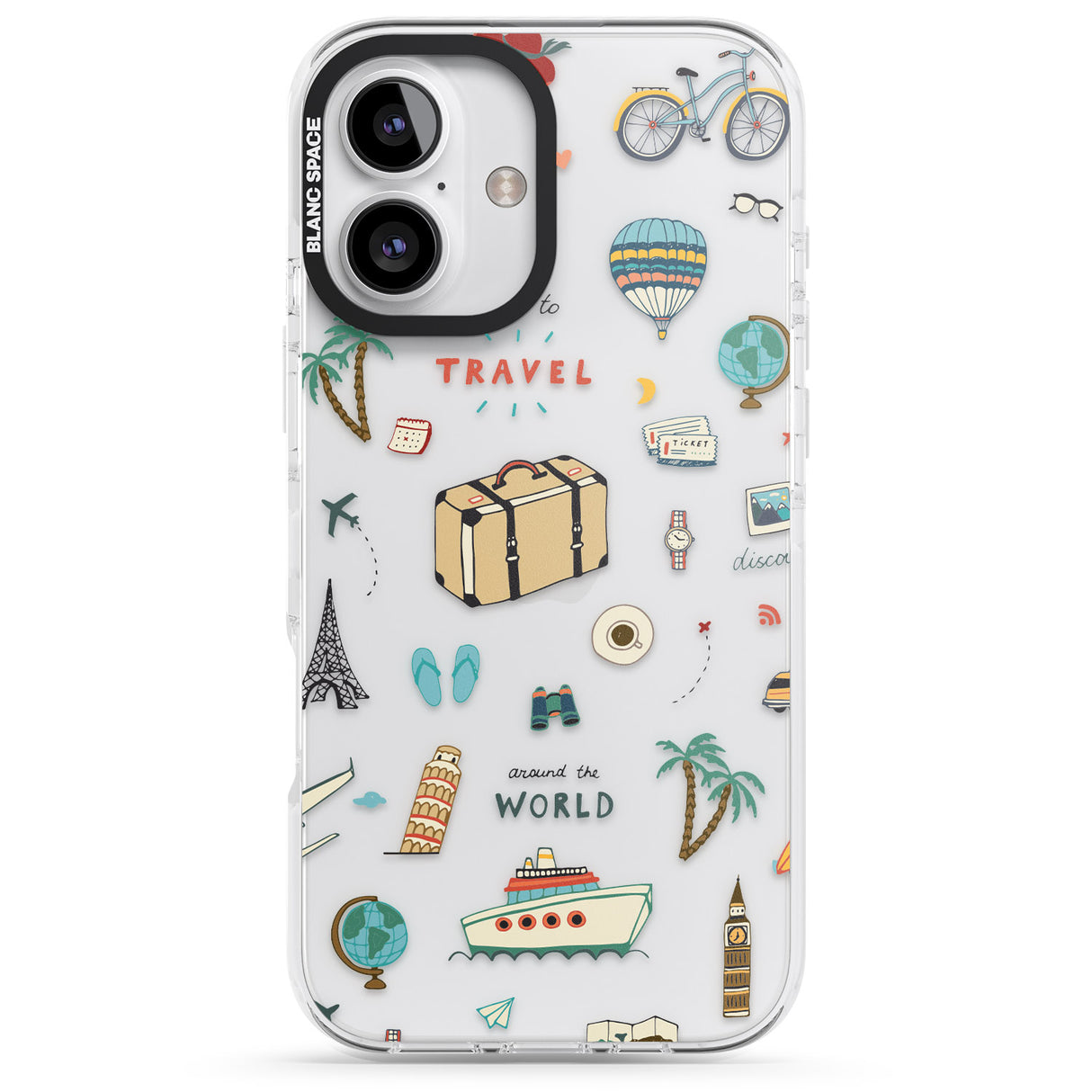 Cute Travel Pattern Transparent