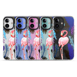 iPhone 16 Pro Max Tropical Flamingo Black Impact Phone Case