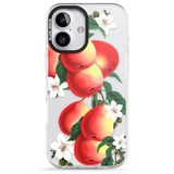 iPhone 16 Pro Max Vintage Painted Peaches Black Impact Phone Case + Magsafe