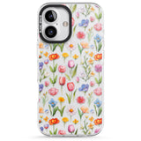 iPhone 16 Pro Max Small Flower Mix Black Impact Phone Case + Magsafe