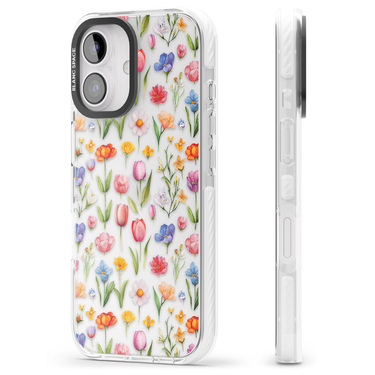 iPhone 16 Pro Max Small Flower Mix Black Impact Phone Case + Magsafe