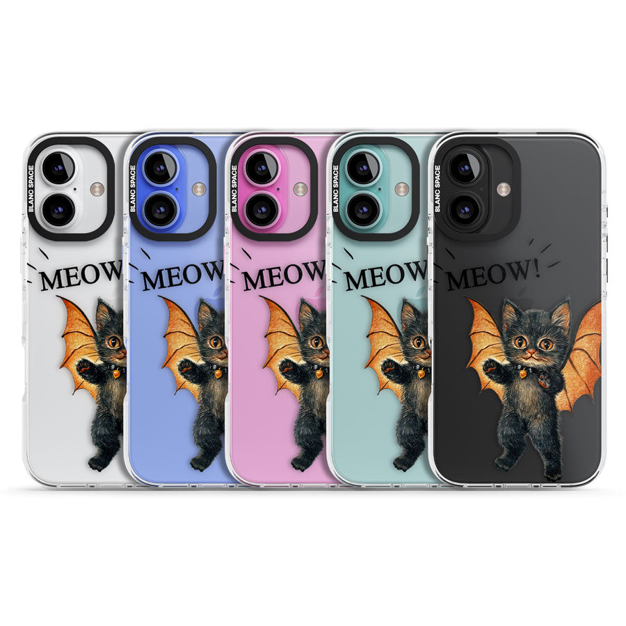 MEOW! Impact Phone Case for iPhone 16, iPhone 16 Plus