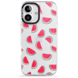 iPhone 16 Pro Max Watermelon Slices - Clear Black Impact Phone Case