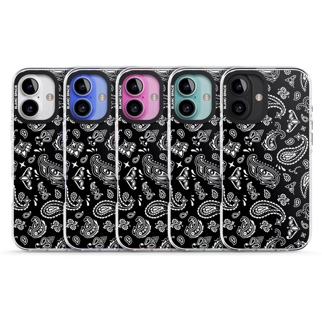 iPhone 16 Pro Max Black Bandana Black Impact Phone Case