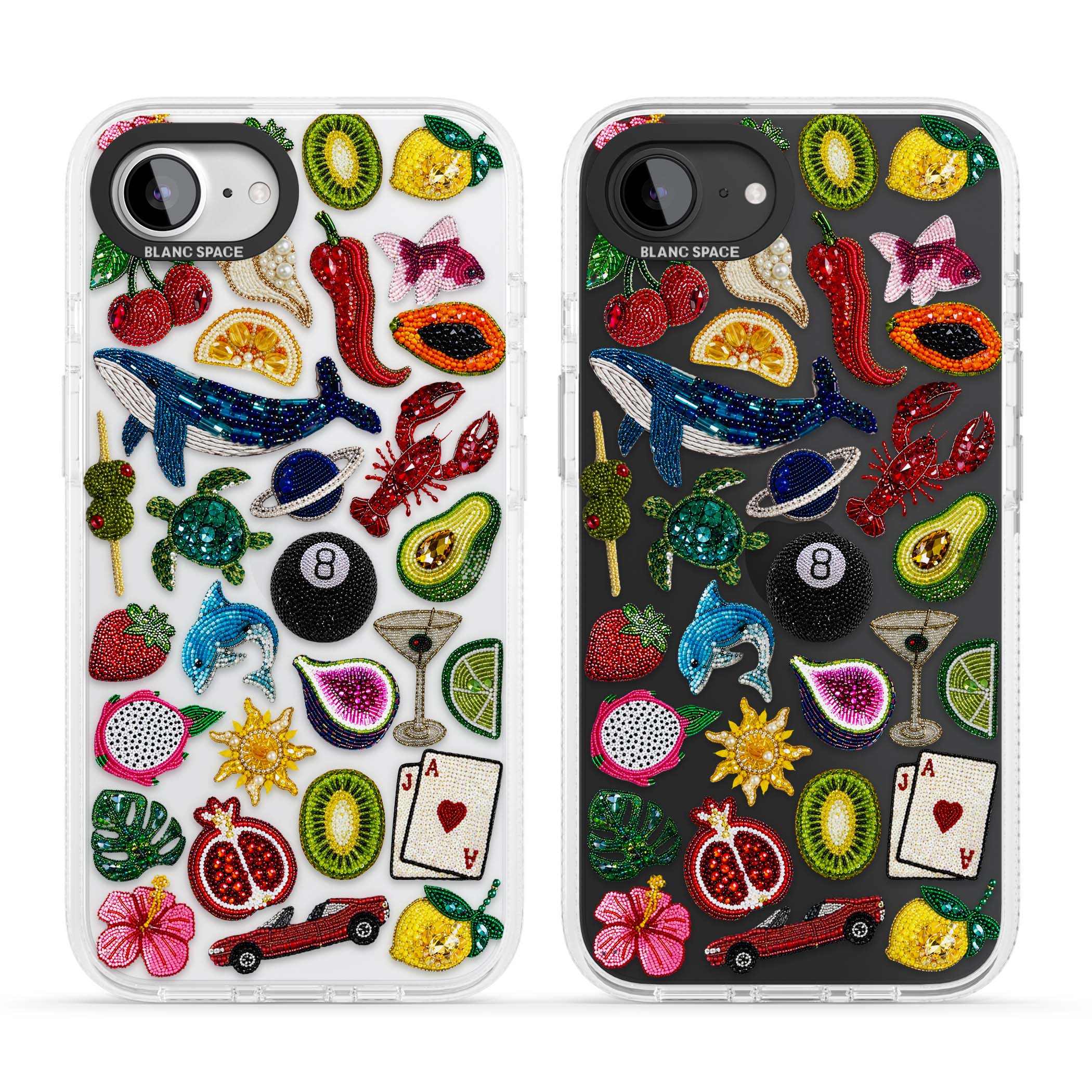 Beaded Mix cute iPhone case | Clear Case Impact Air case for iPhone 16e, iPhone 17e