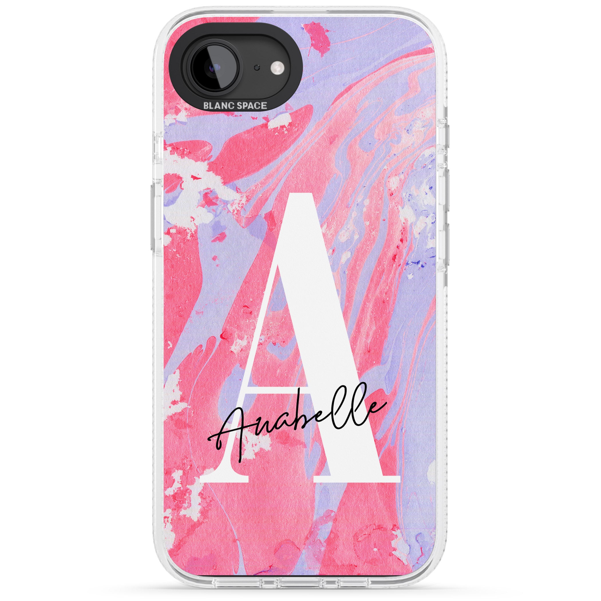 Personalised Pink & Purple Marble
