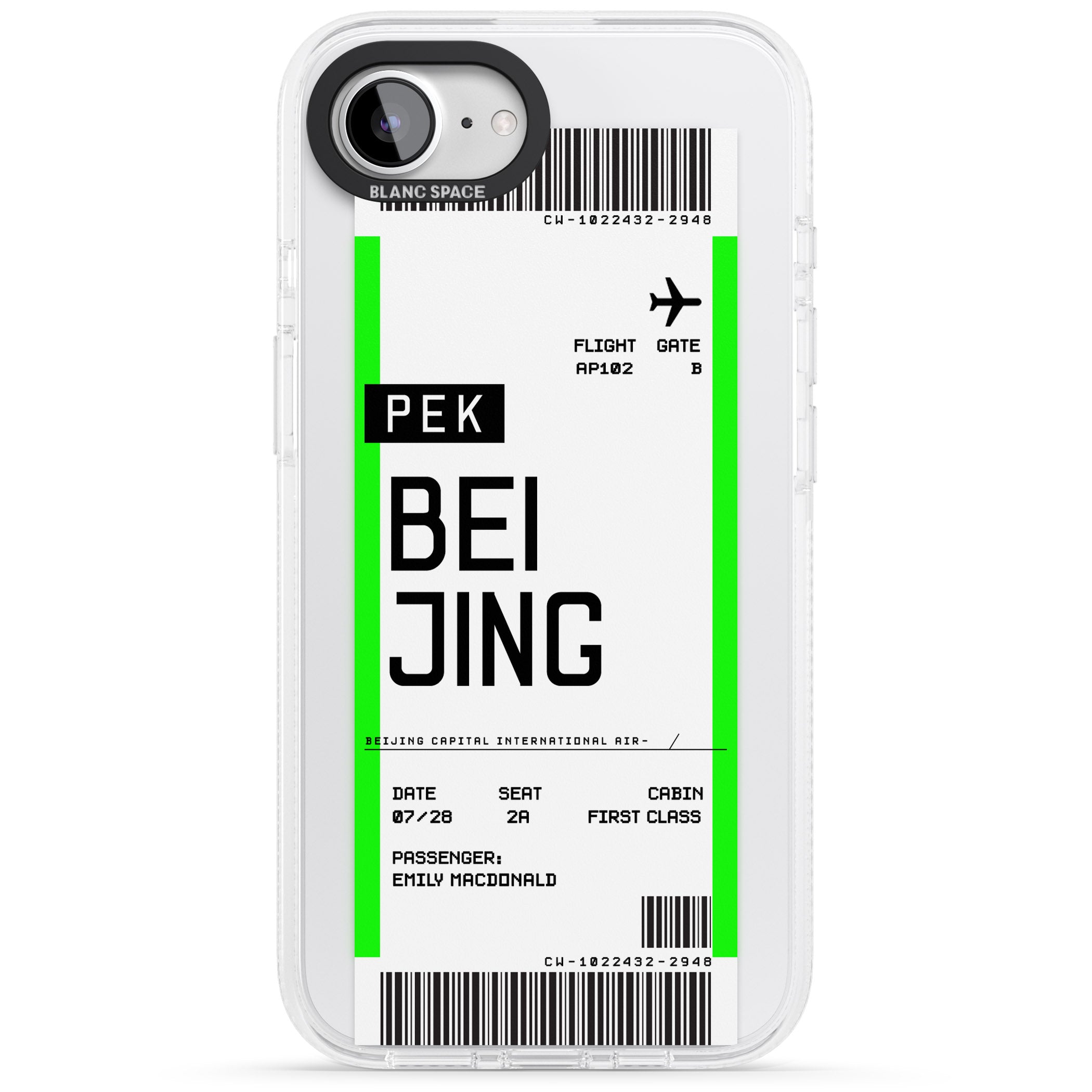 Personalised Beijing Boarding Pass
