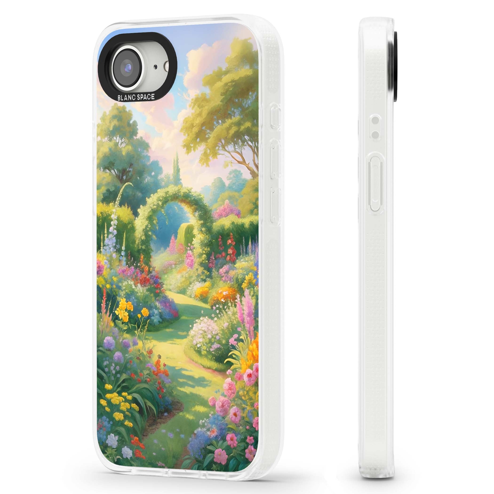The Painter's Garden floral iPhone case | Clear Case Impact Air case for iPhone 16e, iPhone 17e