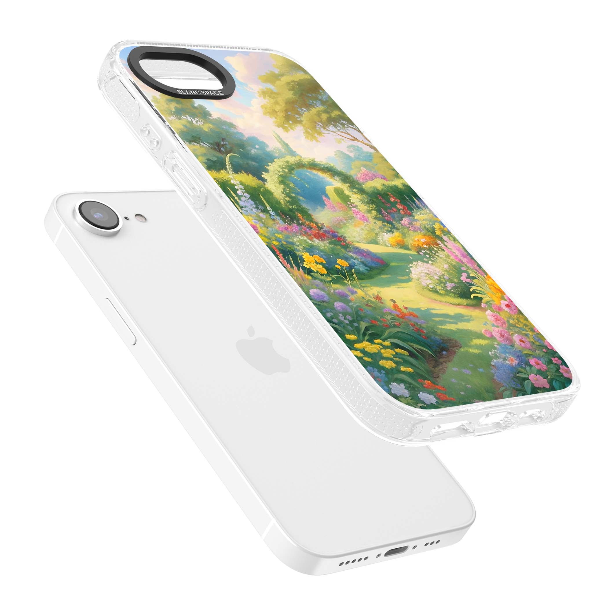 The Painter's Garden floral iPhone case | Clear Case Impact Air case for iPhone 16e, iPhone 17e