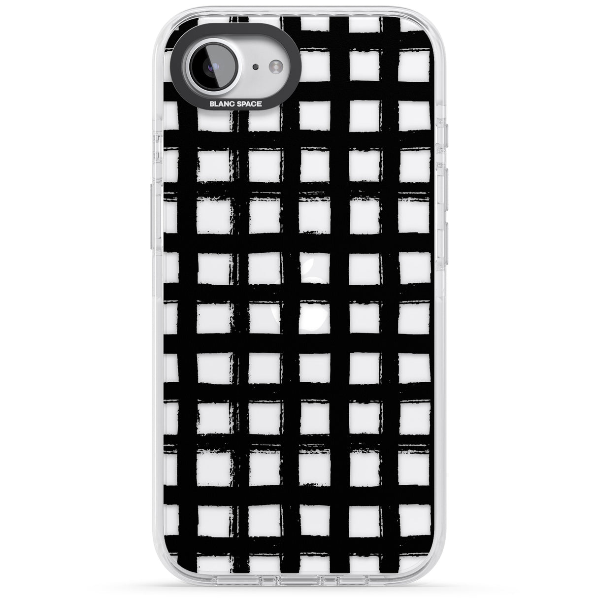 Messy Black Grid - Clear