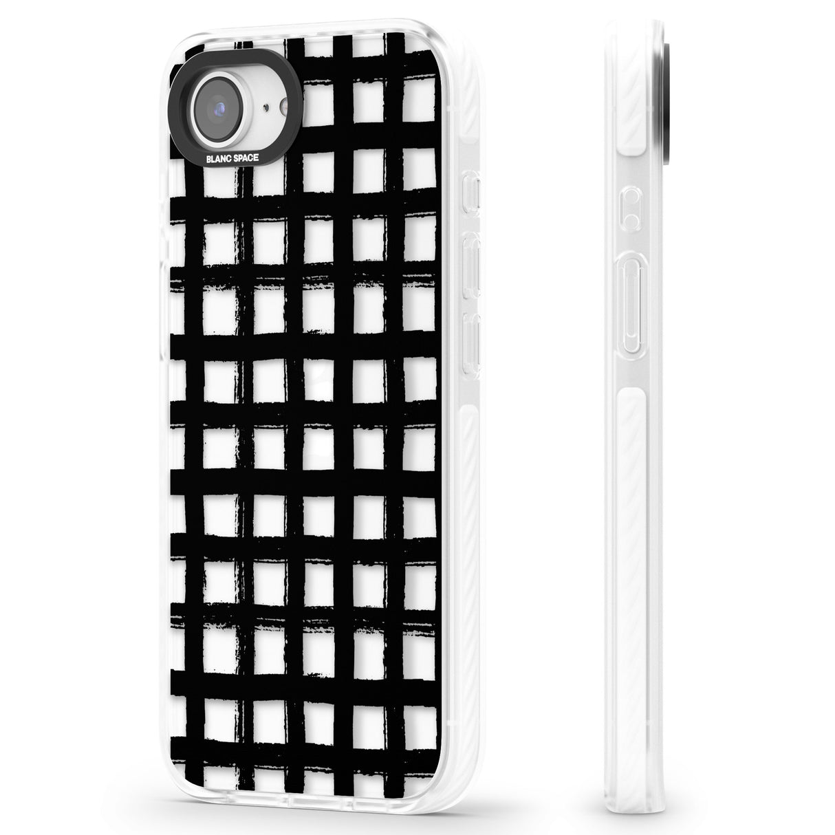 Messy Black Grid - Clear