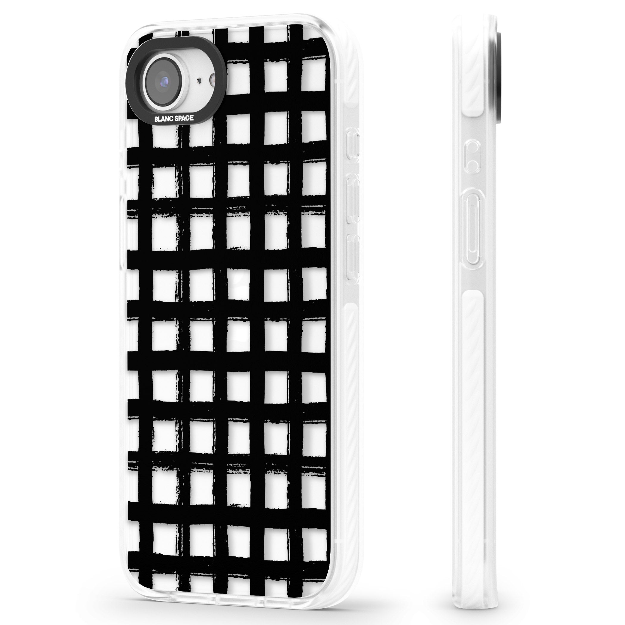 Messy Black Grid Clear