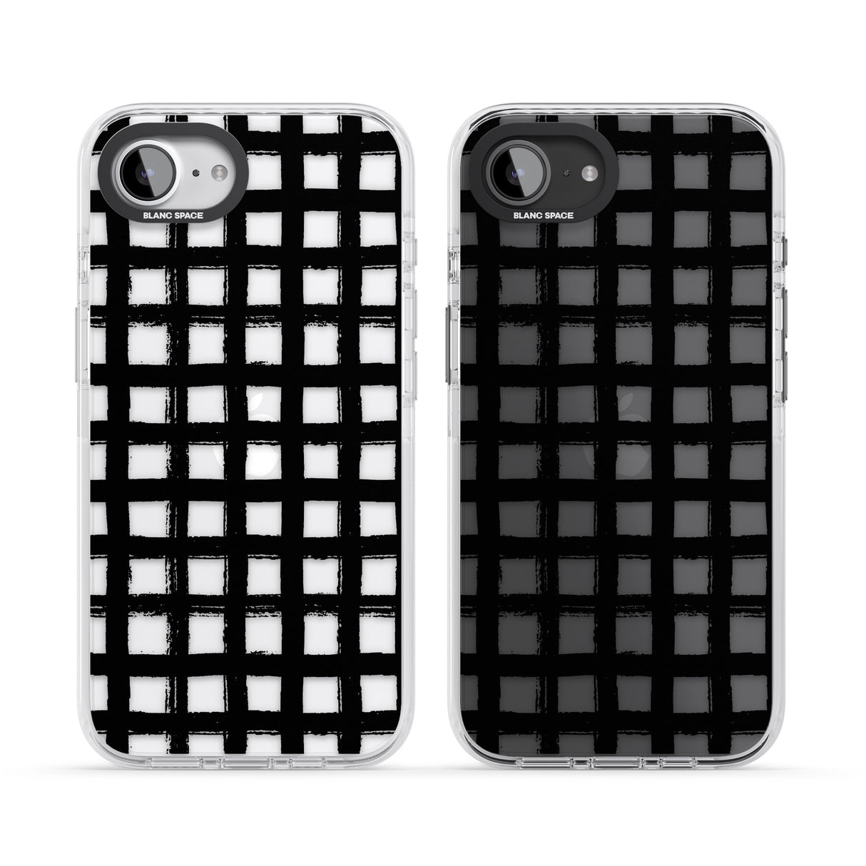 Messy Black Grid - Clear