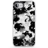 Black & White Acid Wash Tie-Dye Pattern