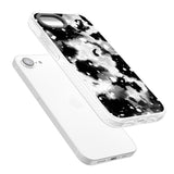 Black & White Acid Wash Tie-Dye Pattern