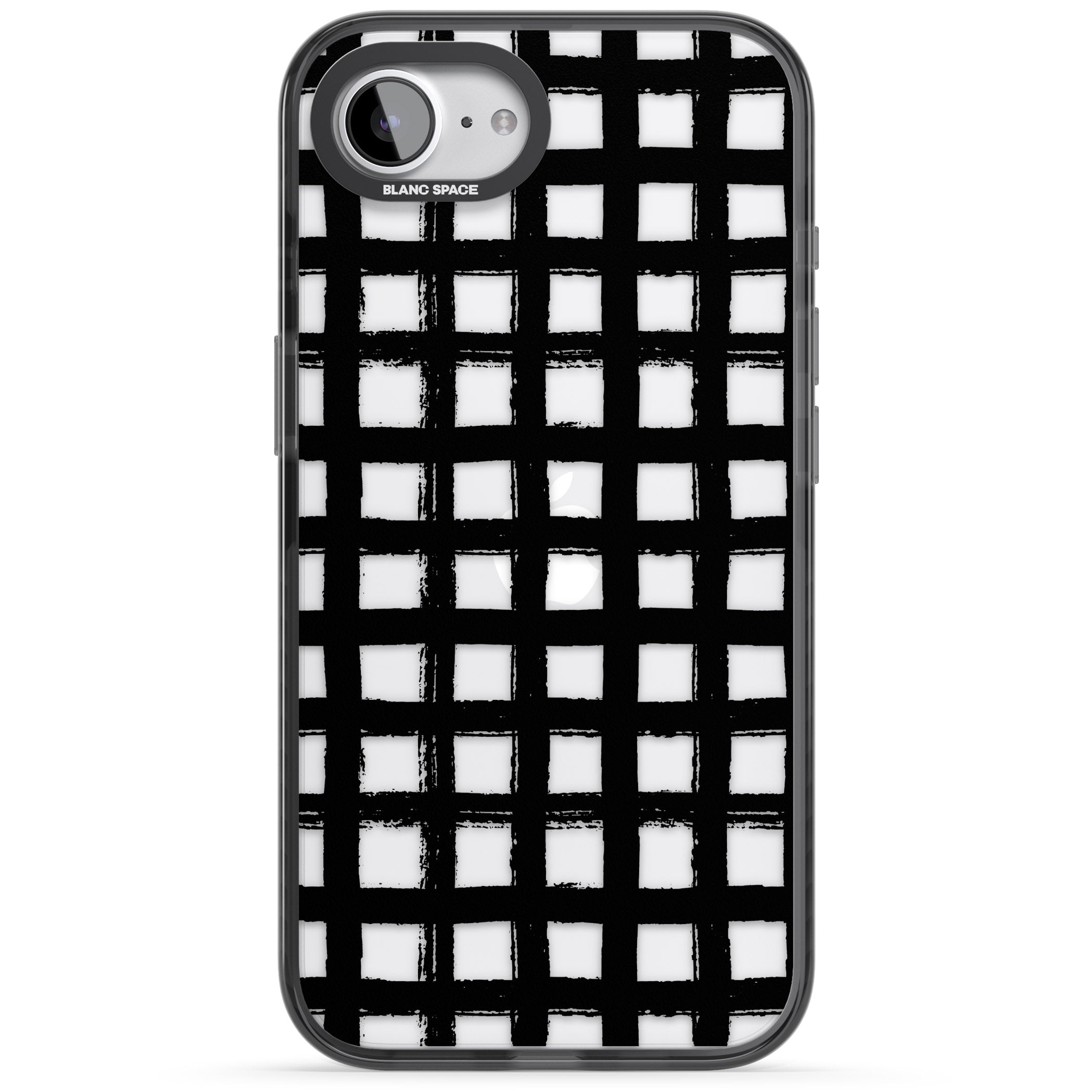 Messy Black Grid Clear