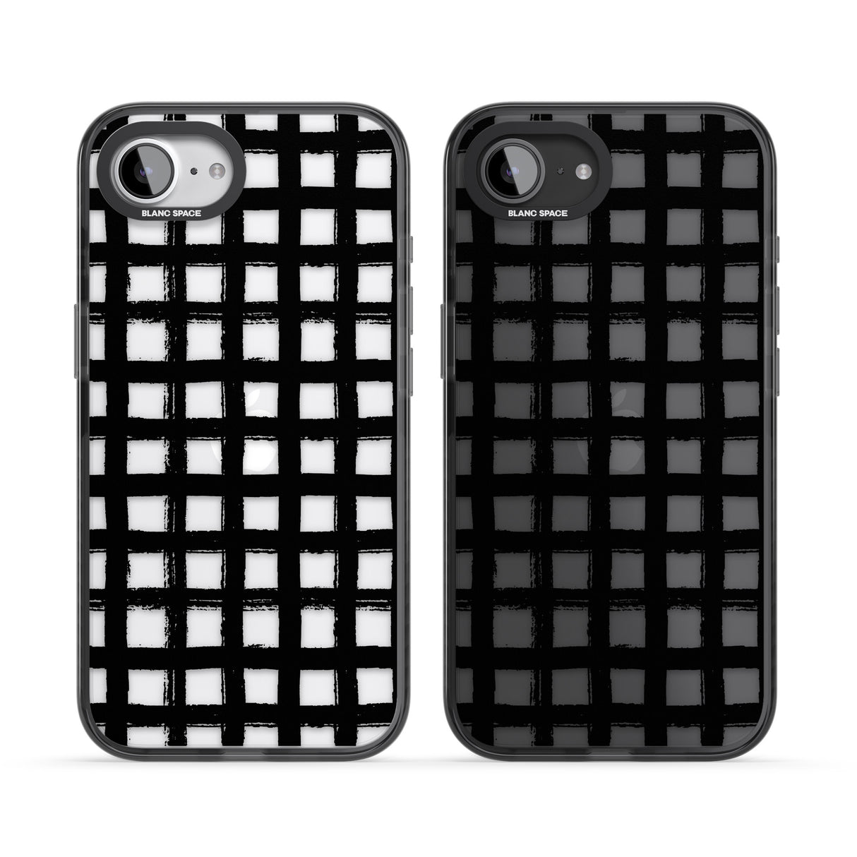 Messy Black Grid - Clear