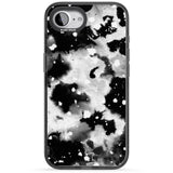 Black & White Acid Wash Tie-Dye Pattern