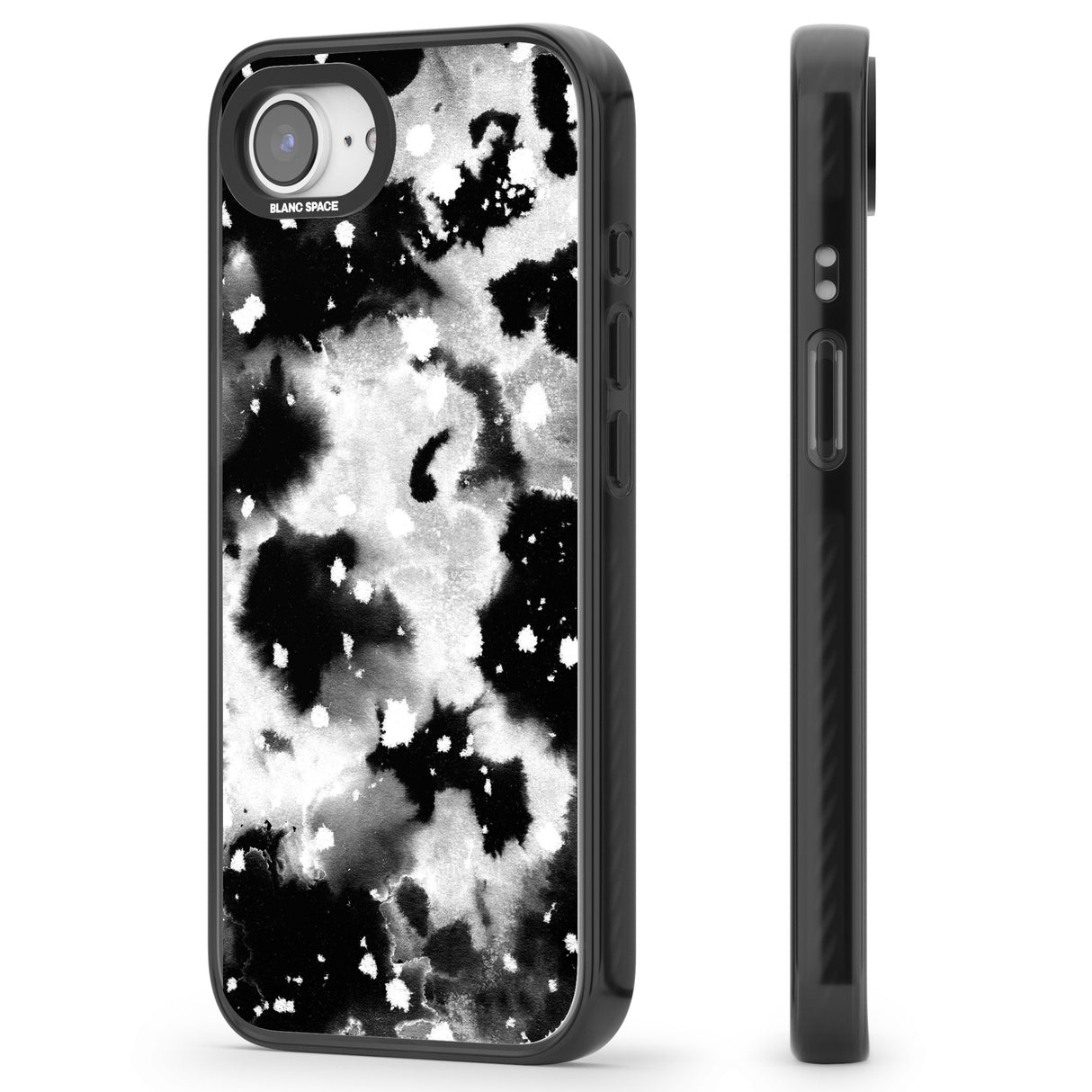Black & White Acid Wash Tie-Dye Pattern