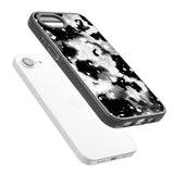 Black & White Acid Wash Tie-Dye Pattern