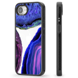 Purple & Blue Agate Gemstone Clear Design