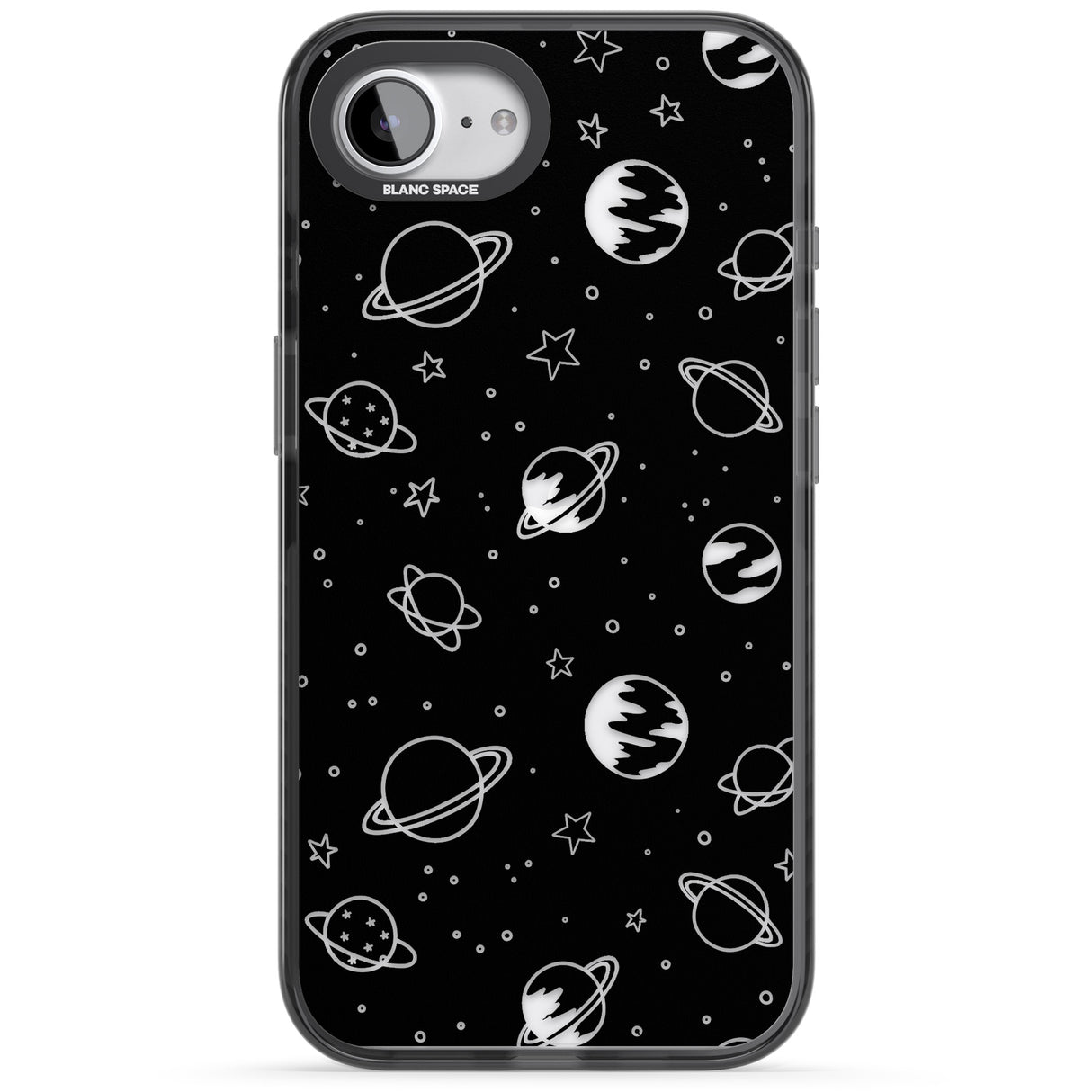 Cosmic Outer Space Design Clear on Black