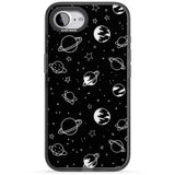 Cosmic Outer Space Design Clear on Black