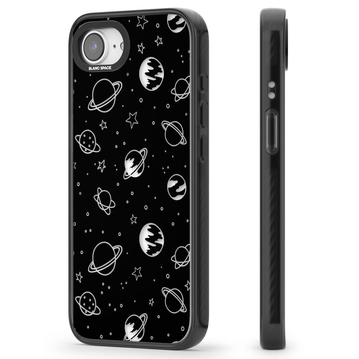 Cosmic Outer Space Design Clear on Black