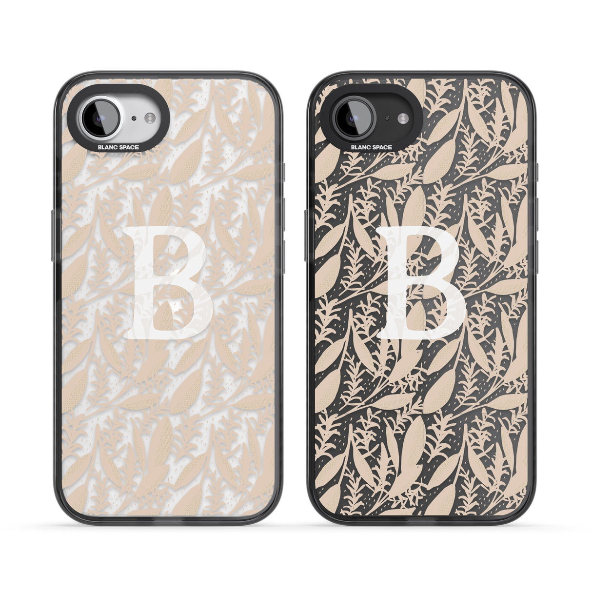 Personalised Subtle Monogram Abstract Floral