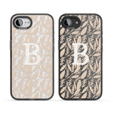 Personalised Subtle Monogram Abstract Floral
