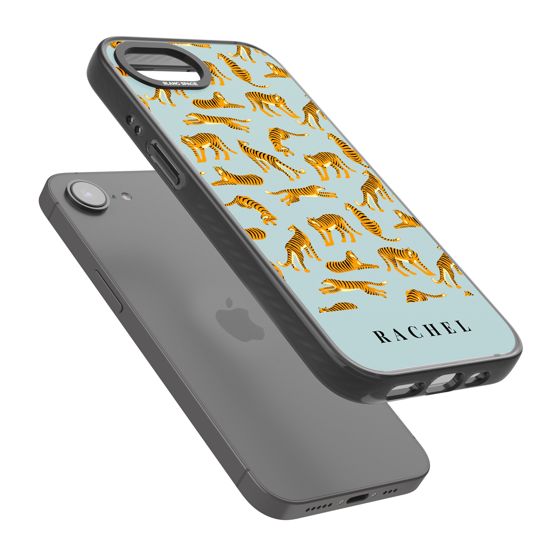 Personalised Turquoise Tiger Pattern