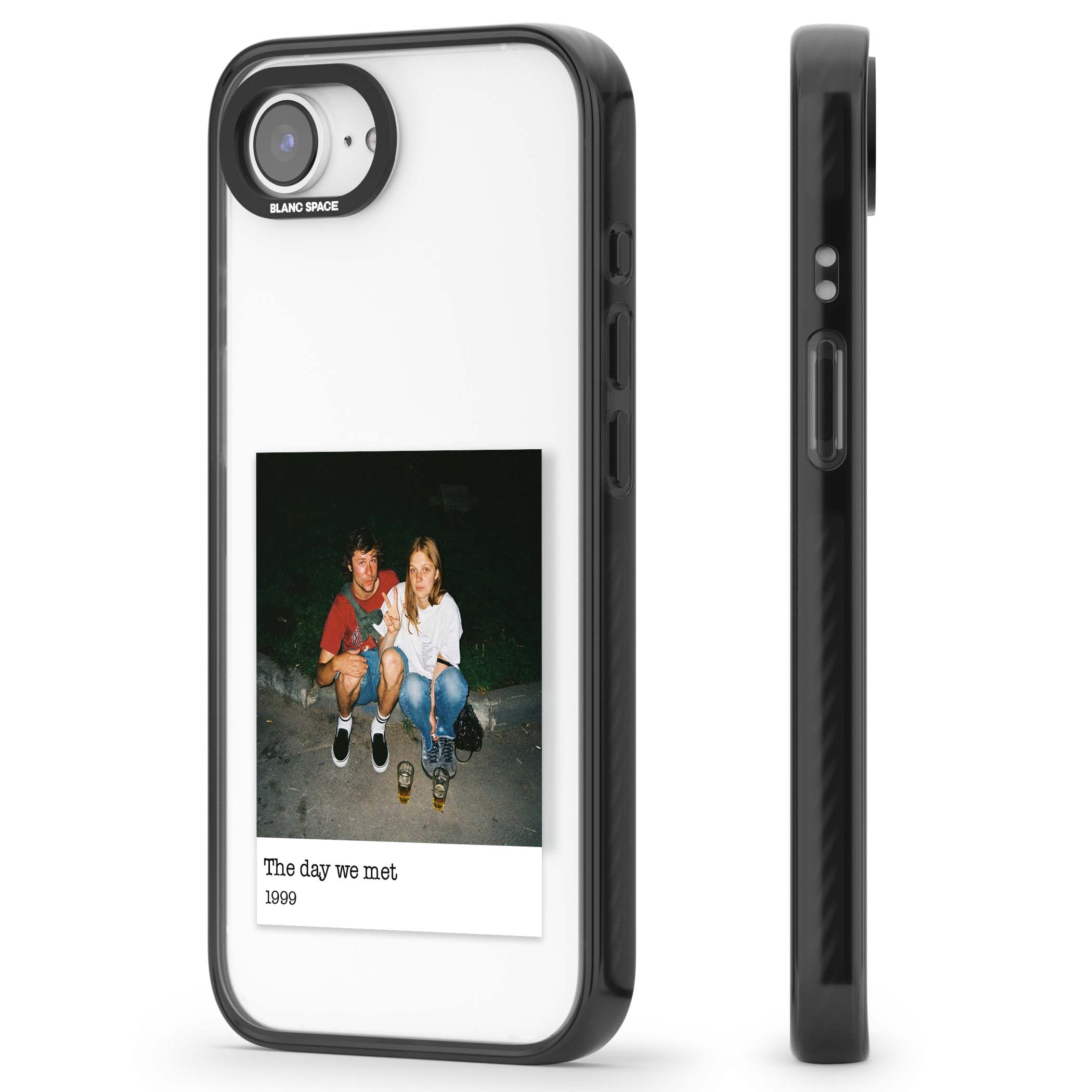 Photo Memory minimal iPhone case | Black Impact case for iPhone 16e, iPhone 17e