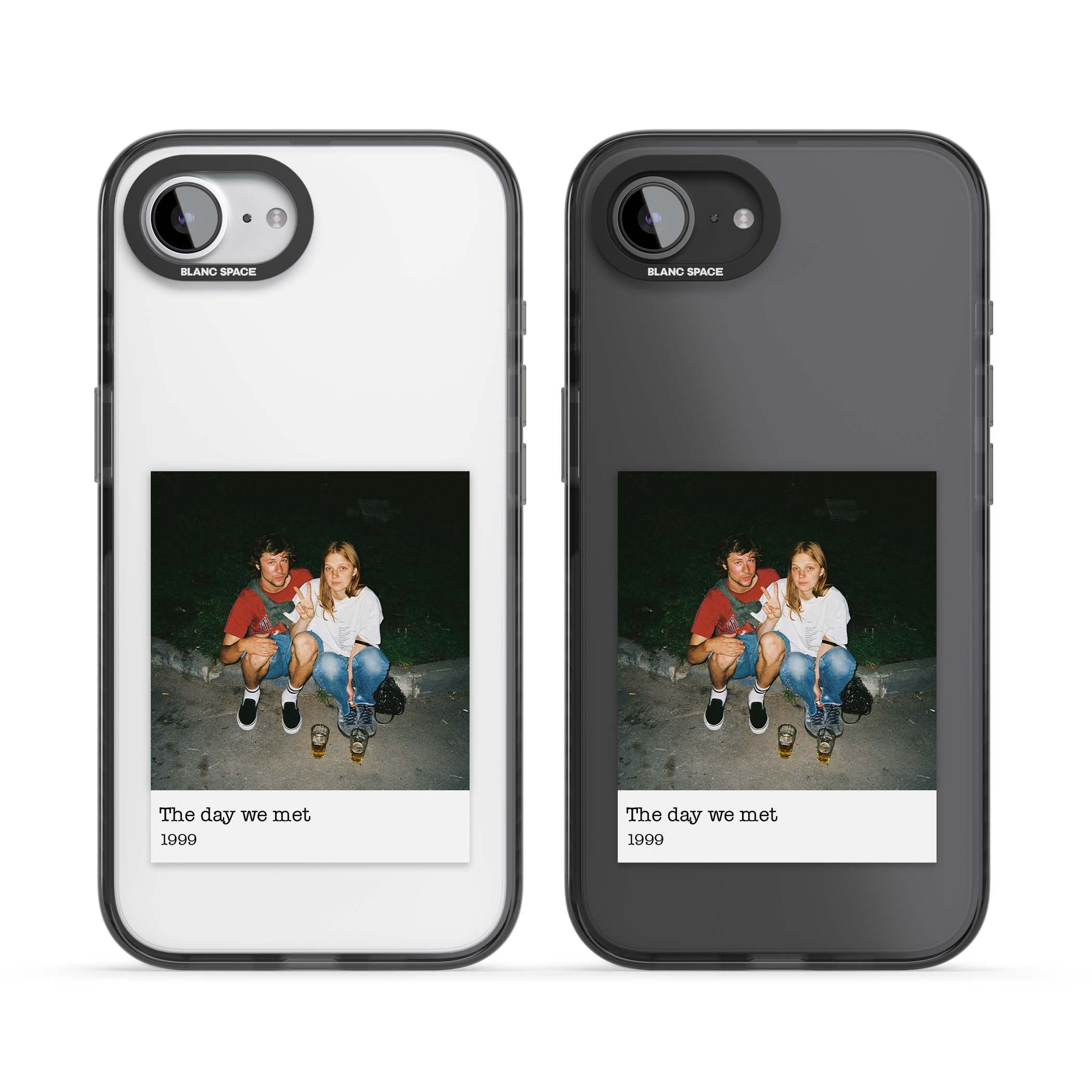 Photo Memory minimal iPhone case | Black Impact case for iPhone 16e, iPhone 17e