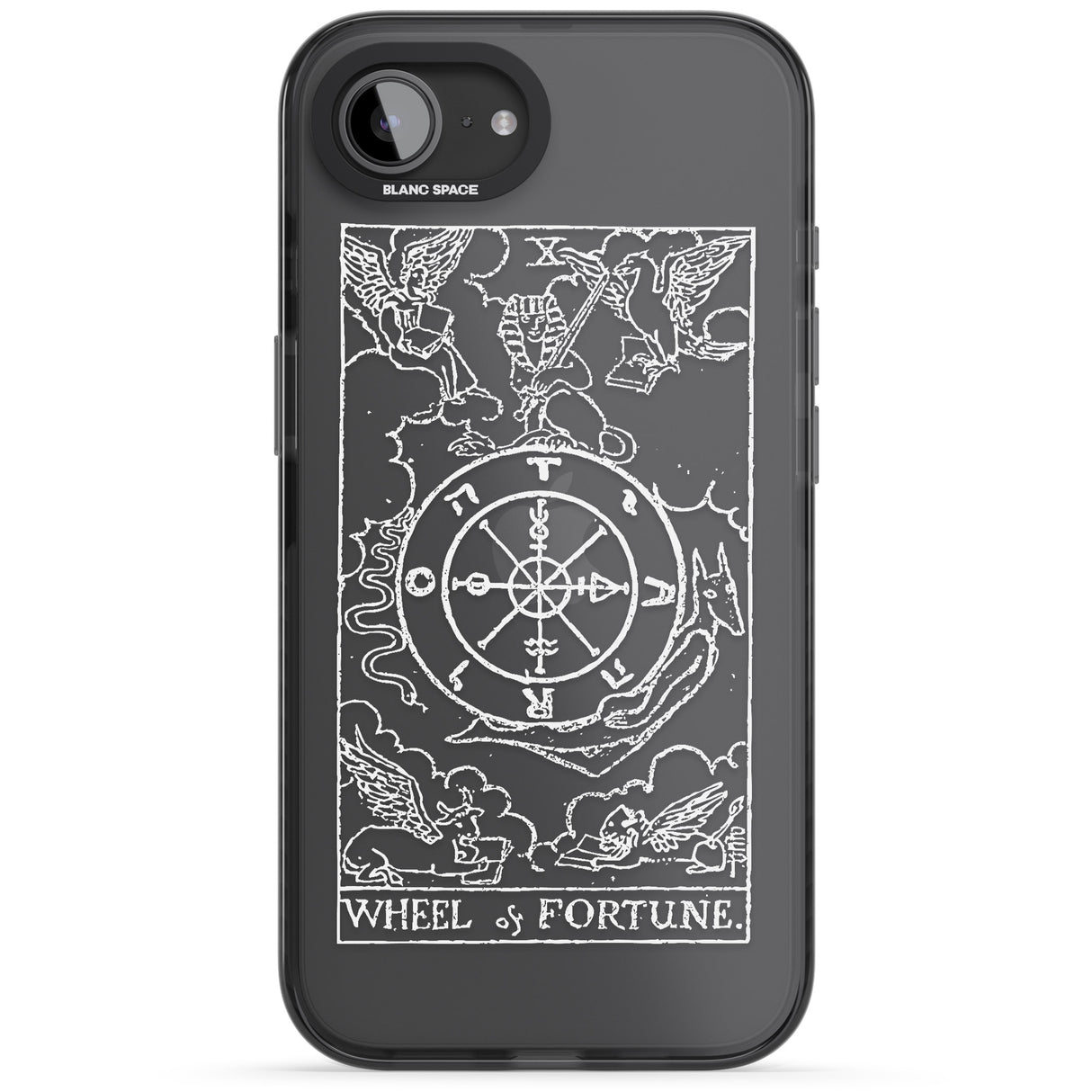 Personalised Wheel of Fortune Tarot Card - White Transparent