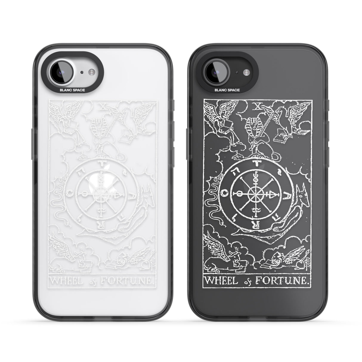 Personalised Wheel of Fortune Tarot Card - White Transparent