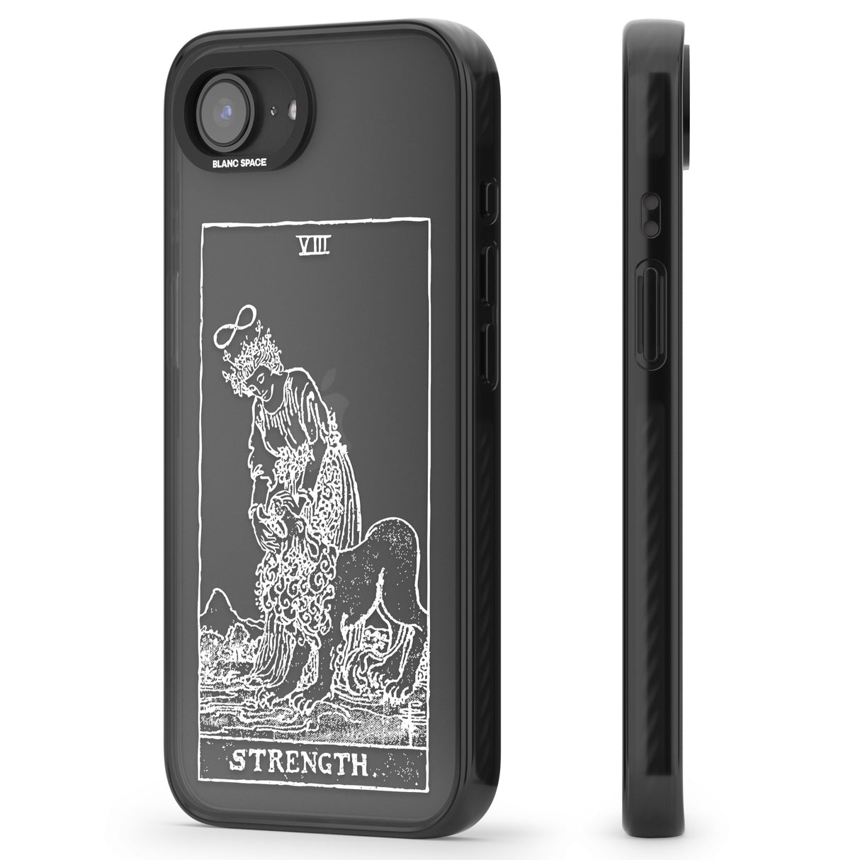 Personalised Strength Tarot Card - White Transparent