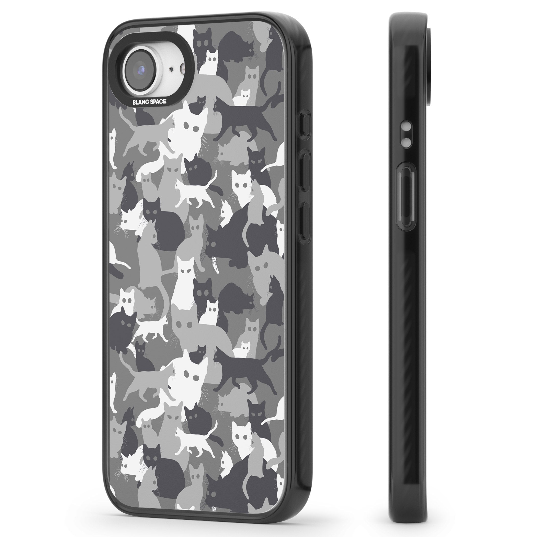 Dark Grey Cat Camouflage