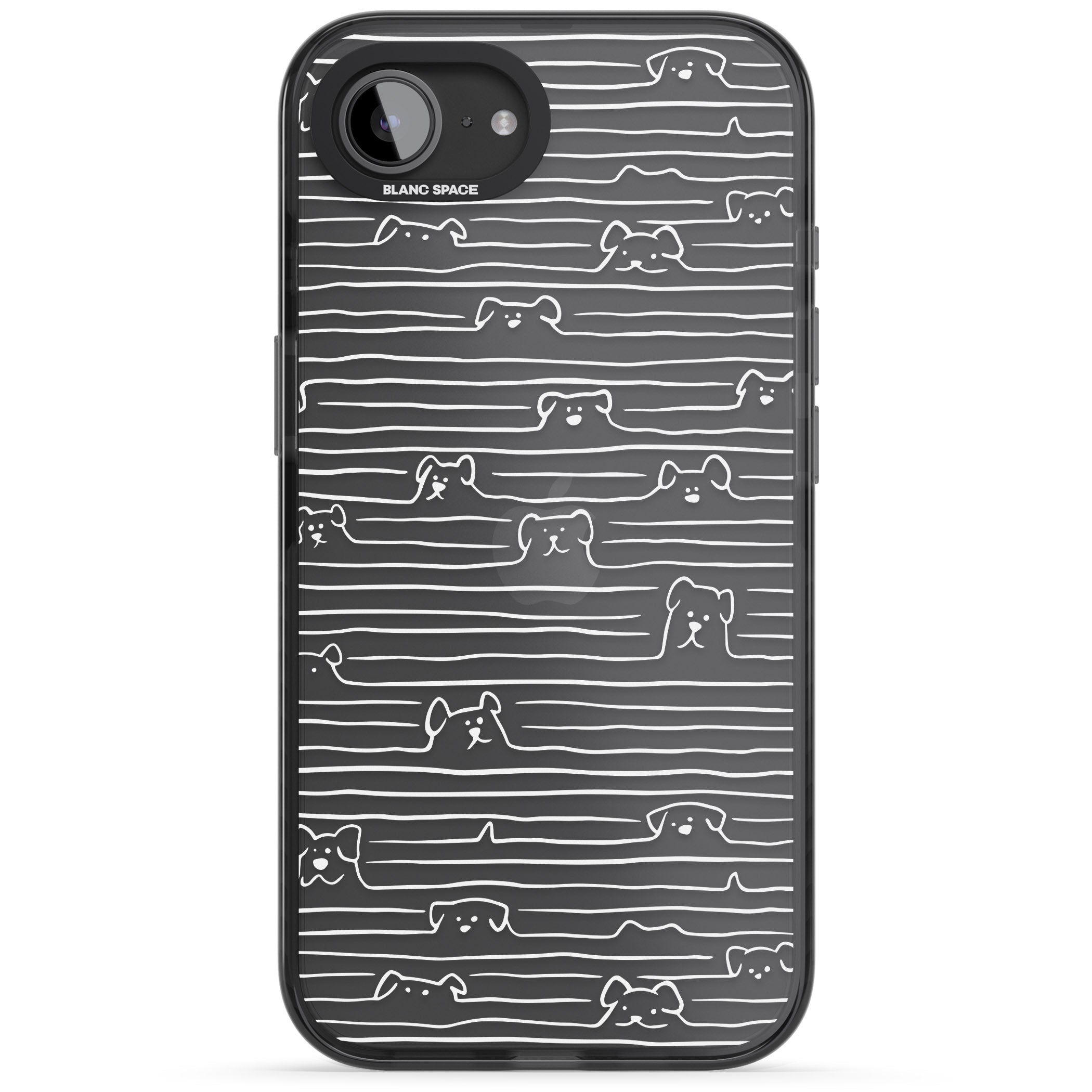 Dog Line Art White