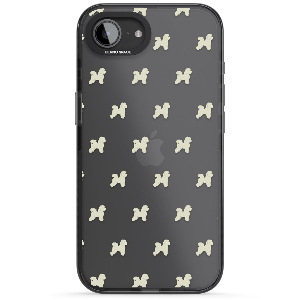Bichon Frise Dog Pattern Clear