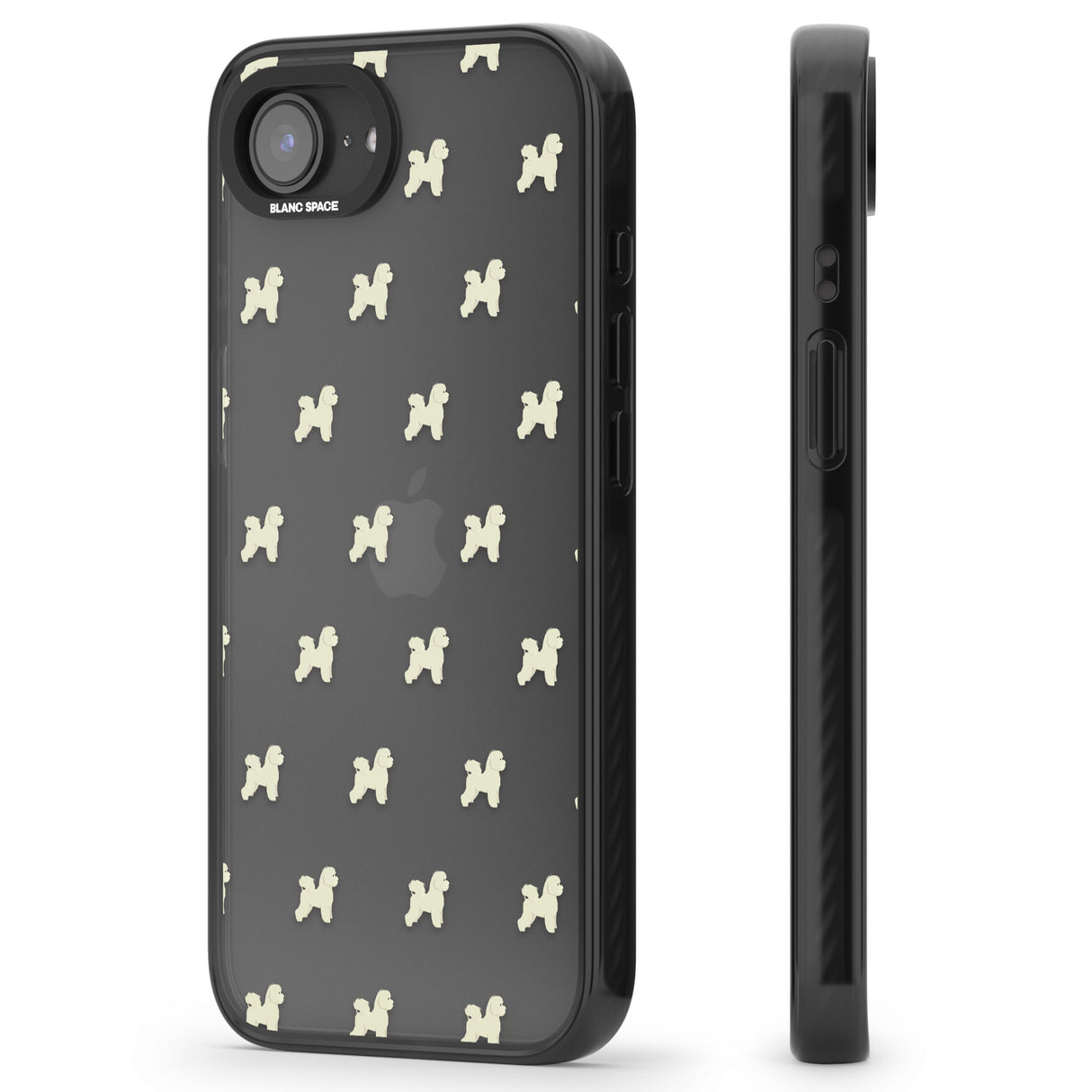 Bichon Frise Dog Pattern Clear