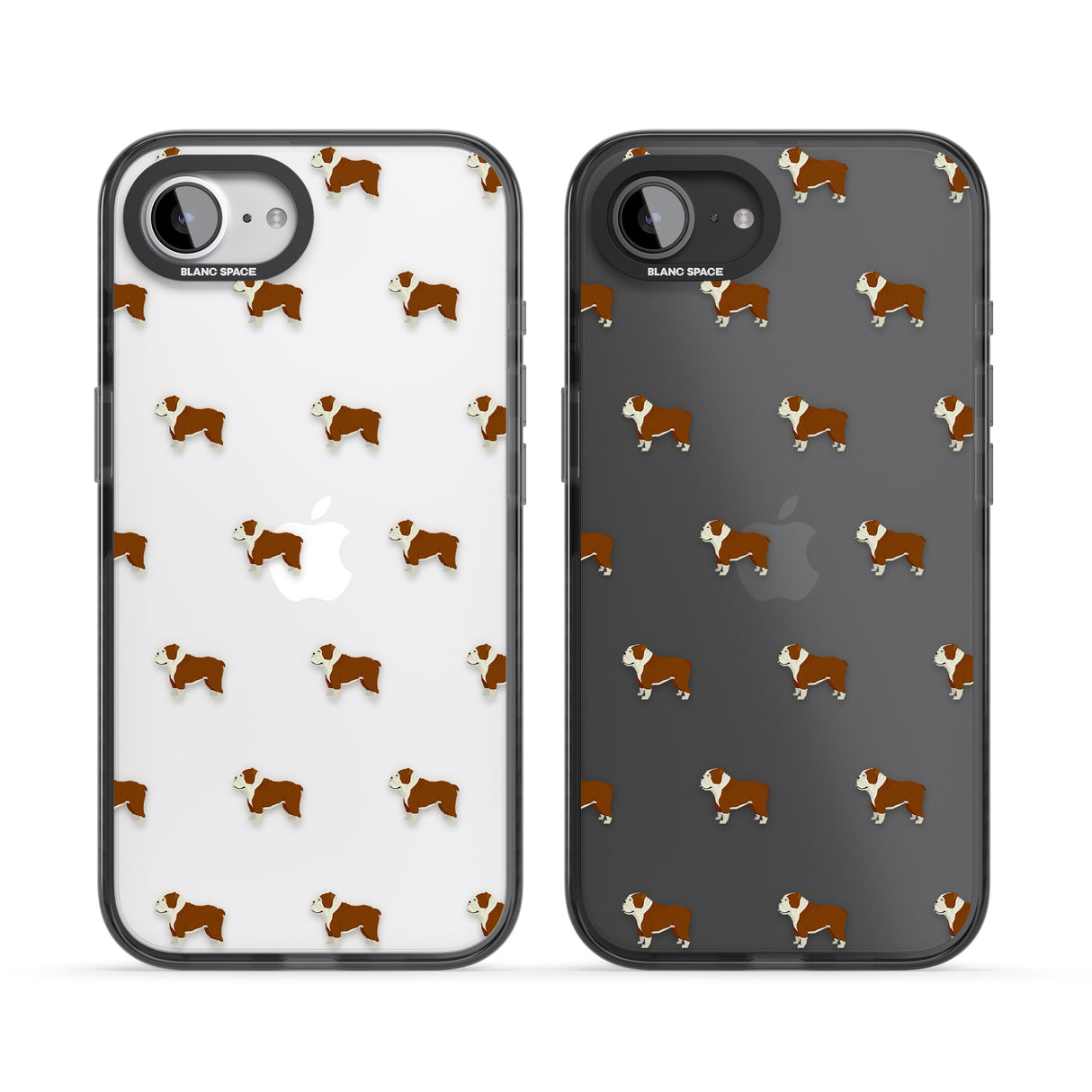 English Bulldog Dog Pattern Clear