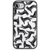German Shepherd (Black) Watercolour Dog Pattern