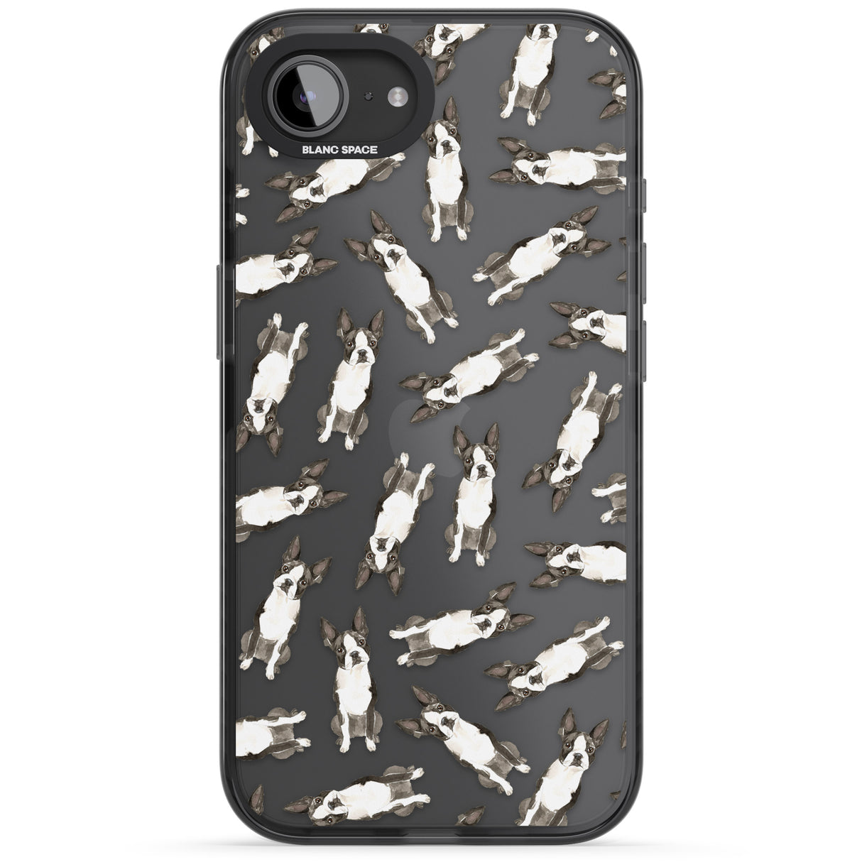 Boston Terrier Watercolour Dog Pattern