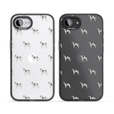 Greyhound Dog Pattern Clear