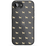 Tan Labrador Dog Pattern Clear