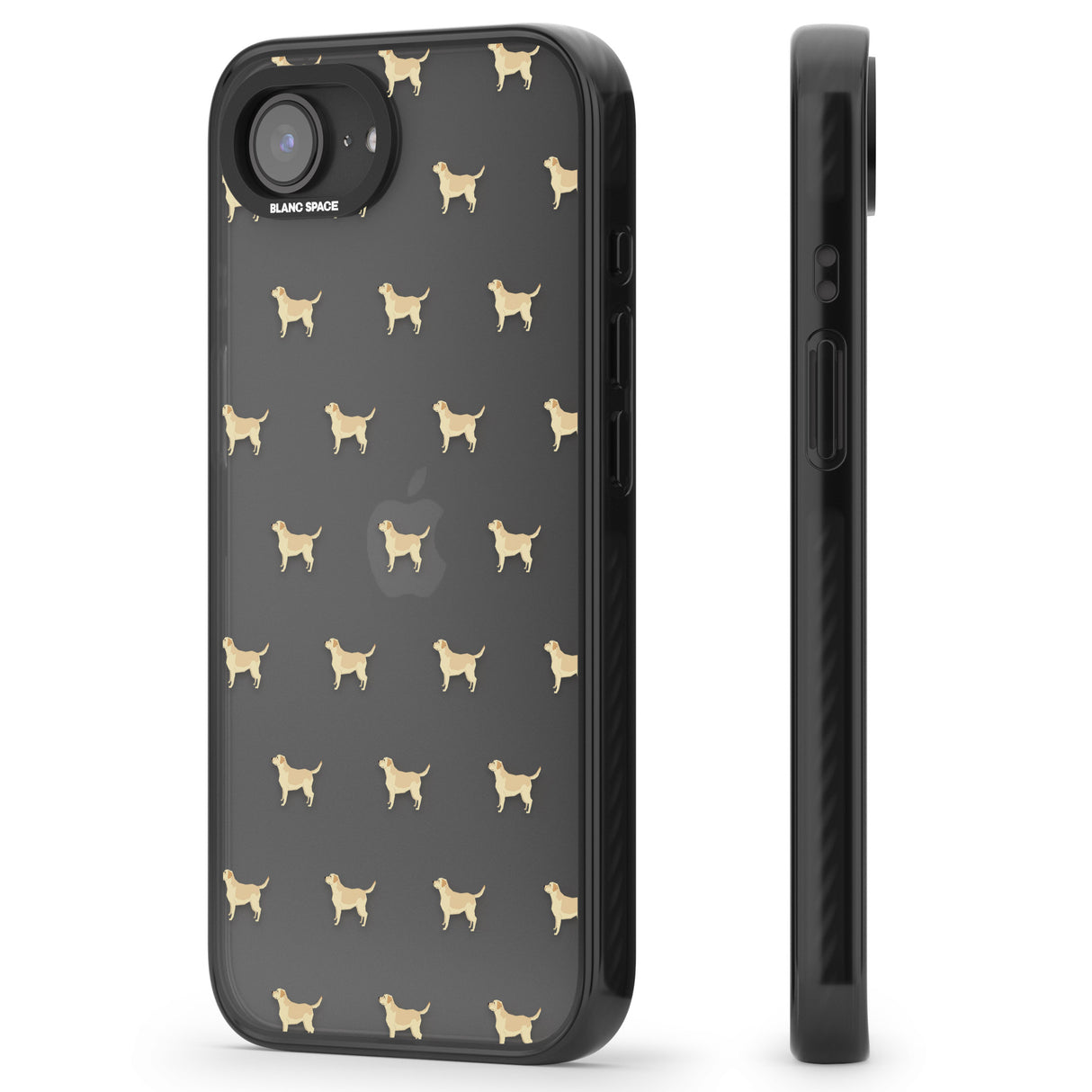 Tan Labrador Dog Pattern Clear